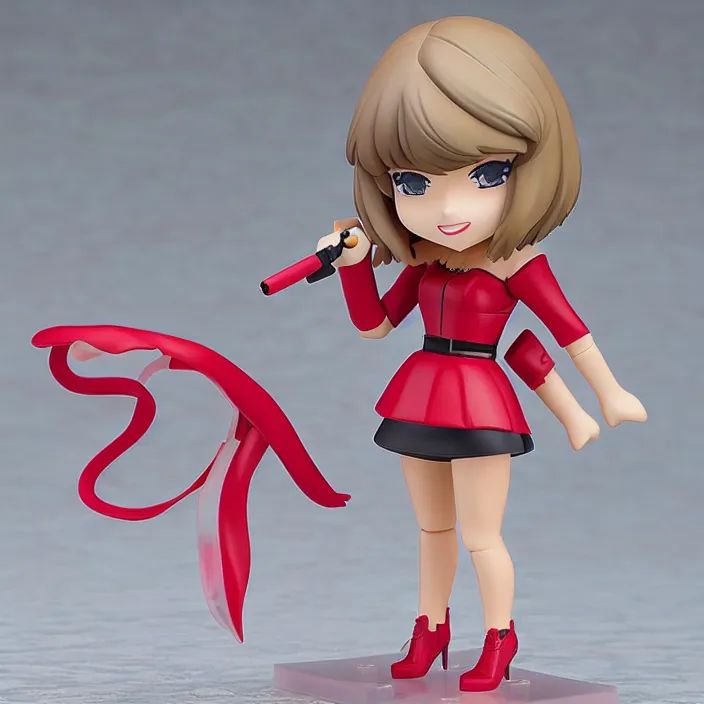 Image similar to Taylor Swift , An Nendoroid of Taylor Swift outfit , figurine, detailed product photo