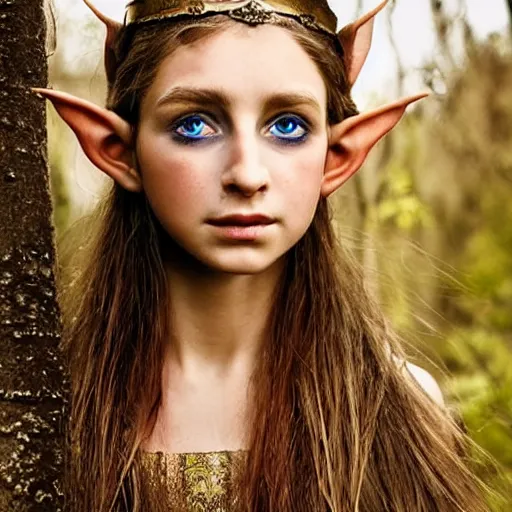 Image similar to stunning portrait photography of young beautiful elf queen from national geographic award winning