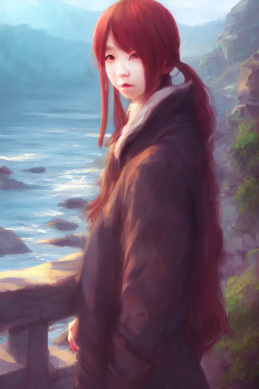 Image similar to a portrait of a character in a scenic environment by wlop