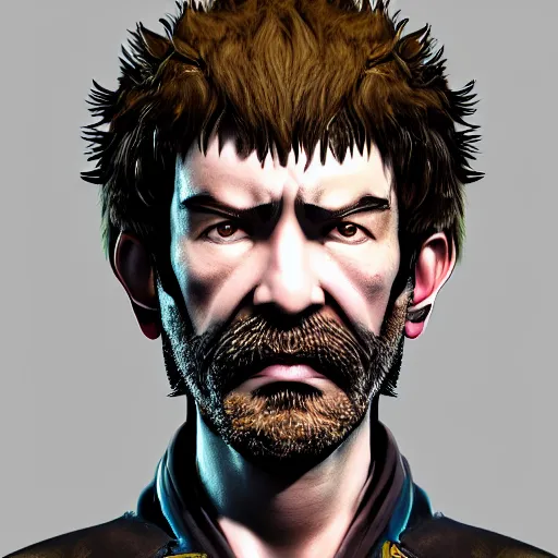 Prompt: color photograph, halfling sailor artificer with a beard and lots of ear piercings, in the style of Yoji Shinkawa, a hyper realistic close-up portrait, 4K symmetrical portrait, Rendered in Octane, in-focus, trending in artstation, cgsociety, 8k post-processing highly detailed, Junji Murakami, Sharandula, Hiroshi Yoshida, Tom Bagshaw, Ross Tran, Artgerm, Craig Mullins, dramatic, Junji Murakami, moody lighting rendered by octane engine, characters 8K symmetrical artstation, cinematic lighting, intricate details, 8k detail post processing, hyperealistic, octane render, photo realism
