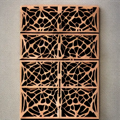 Image similar to layered lasercut wood