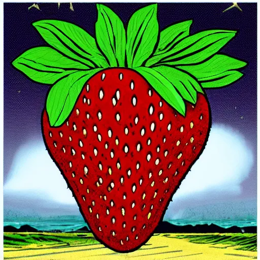 Prompt: nuclear explosion strawberry