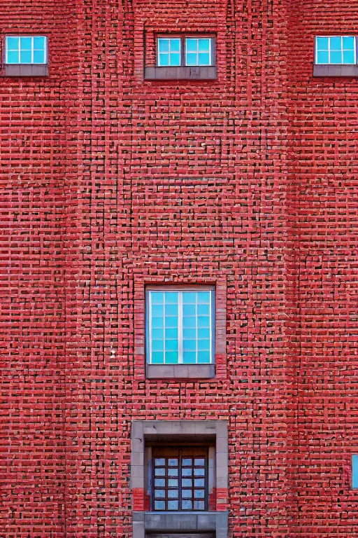 Image similar to photography by ando tadao and wes anderson, kremlin, red square, building with bricks, sharp focus, golden ratio, symmetry, ultra realistic, 8 k