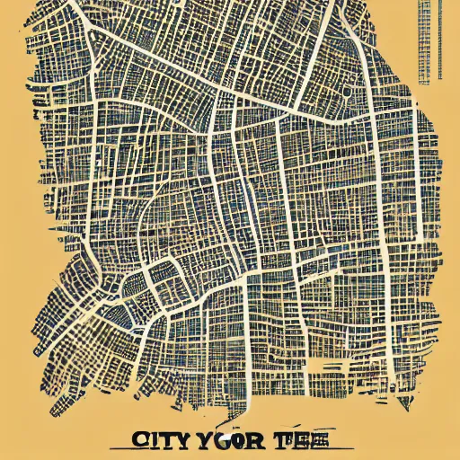 Image similar to cartography map art, city map, highly detailed, vintage typography, modern design