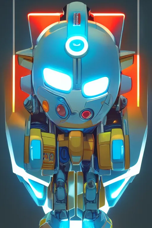 Image similar to metabots medabots medarotto medarot robot minimalist comics helmet mask neon cybereye, behance hd by jesper ejsing, by rhads, makoto shinkai and lois van baarle, ilya kuvshinov, rossdraws global illumination ray tracing hdr radiating a glowing aura