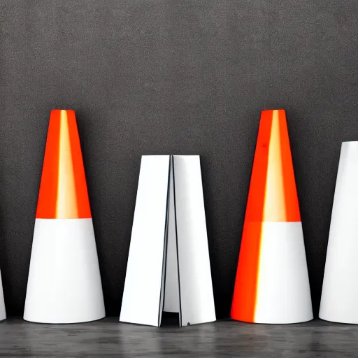 Image similar to Steel texture of traffic cones, white background