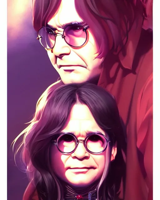 Image similar to ozzy osborne, portrait shinkai makoto studio ghibli studio key hideaki anno sakimichan stanley artgerm lau rossdraws james jean marc simonetti elegant highly detailed digital painting artstation pixiv