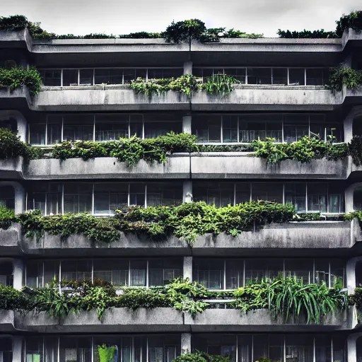 Image similar to “building made of plants, brutalist, mc Escher, photography, architecture, 8k, detailed”