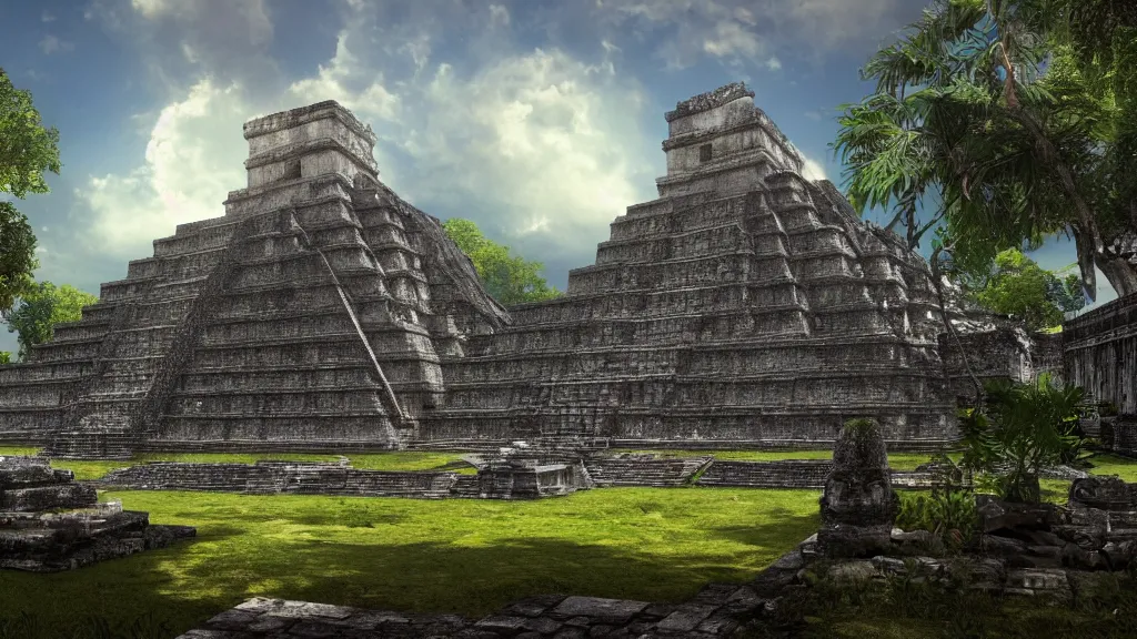 Prompt: Ancient maya temples, fantasy artwork, very very very beautiful scenery, hd, hdr, ue5, ue6, unreal engine 5, cinematic 4k wallpaper, 8k, ultra detailed, high resolution, artstation, award winning