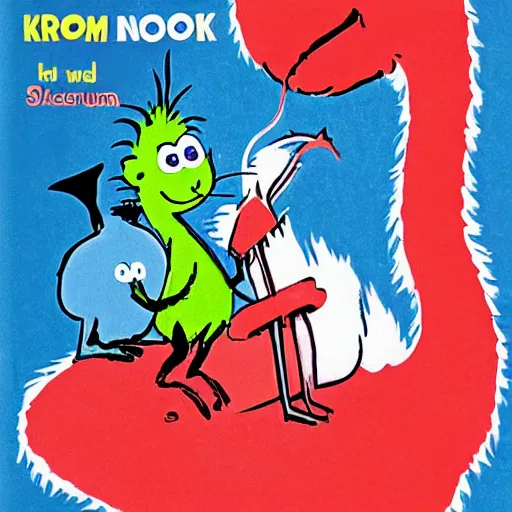 Prompt: When the Groomp ate the Knack, a children\'s book by Dr. Seuss