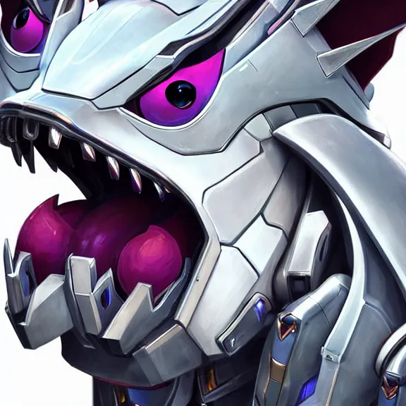 Image similar to close up mawshot of a perfect cute elegant beautiful stunning anthropomorphic hot female robot mecha dragon, with sleek silver metal armor, glowing OLED visor, looking the camera, open dragon maw being highly detailed and living, pov camera looking into the maw, food pov, micro pov, vore, digital art, pov furry art, anthro art, furry, warframe art, high quality, 8k 3D realistic, dragon mawshot art, maw art, macro art, micro art, dragon art, Furaffinity, Deviantart, Eka's Portal, G6