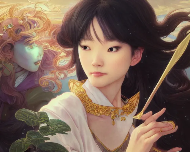 Prompt: photography of naoko takeuchi, deep focus, d & d, fantasy, intricate, elegant, highly detailed, digital painting, artstation, concept art, matte, sharp focus, illustration, hearthstone, art by artgerm and greg rutkowski and alphonse mucha