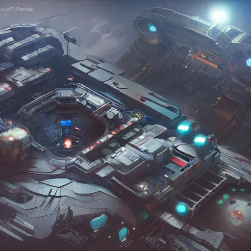 Image similar to space base, futuristic kitbash, jama jurabaev, tyler edlin, james paick, emmanuel shiru, victor mosquera, modular detailed, artstation, for aaa game, high quality