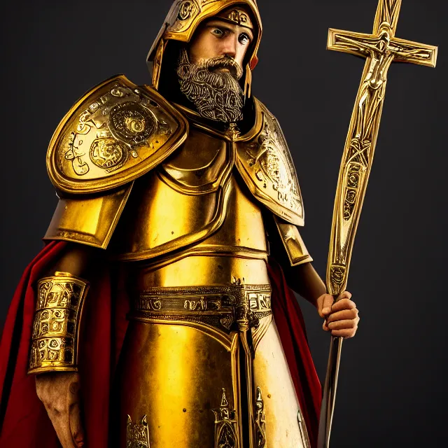 Prompt: photo of a holy paladin, highly detailed, 4 k, hdr, smooth, sharp focus, high resolution, award - winning photo