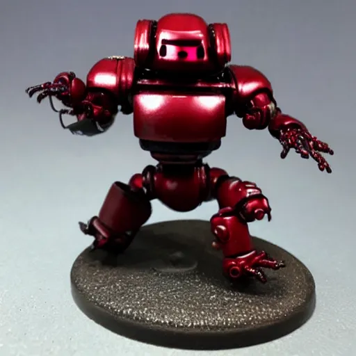 Prompt: 4 tardigrade robot, dark armor with red accents, smooth, sharp, photorealistic