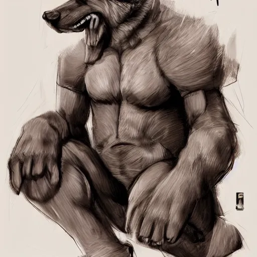 Prompt: a humanoid german shepherd beast - man, sitting on a couch and puts on socks, concept art, smooth, sharp focus illustration, trending on artstation