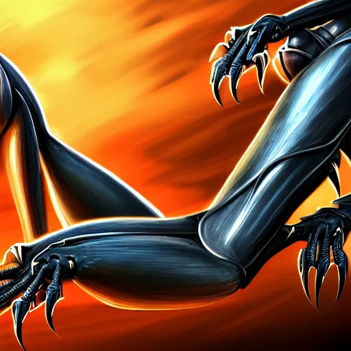 Image similar to very close up foot shot, detailed foot shot, hyperdetailed elegant beautiful stunning hot anthropomorphic mecha female dragon showing detailed sharp dragon feet close to camera, laying on beach, sharp claws, sharp silver armor, elegant legs, feet art, warframe destiny fanart, giantess art, dragon paws, furaffinity, deviantart, octane, ekasportal