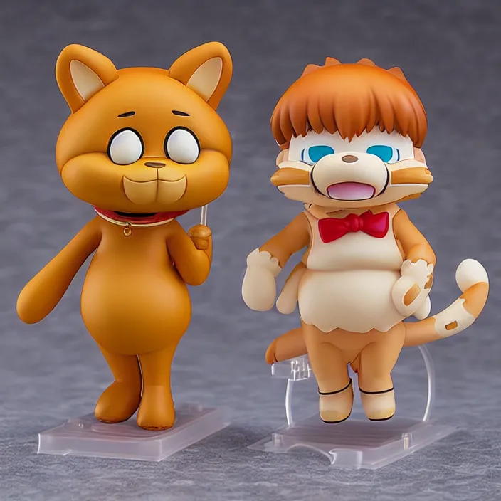 Image similar to Garfield, An anime Nendoroid of Garfield, figurine, detailed product photo