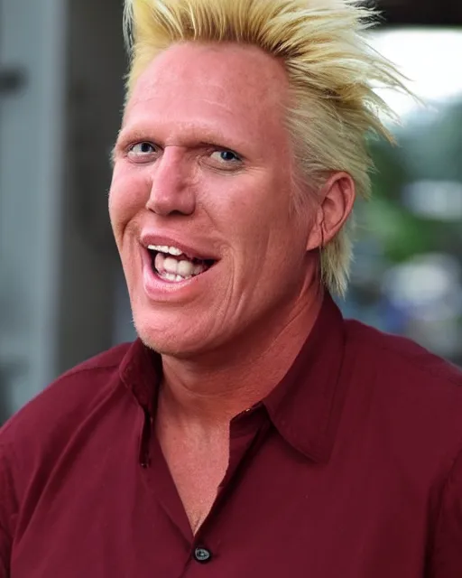 Prompt: cherry merged with gary busey