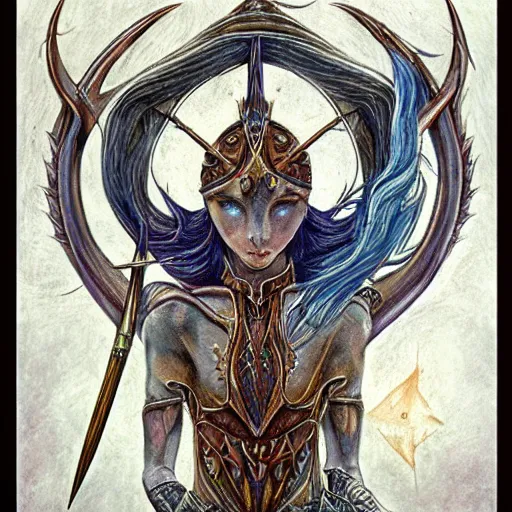 Image similar to detailed and sharp sagittarius artistic zodiac artwork, mystic style, detailed, 8 k, detailed, symmetrical, by brian froud