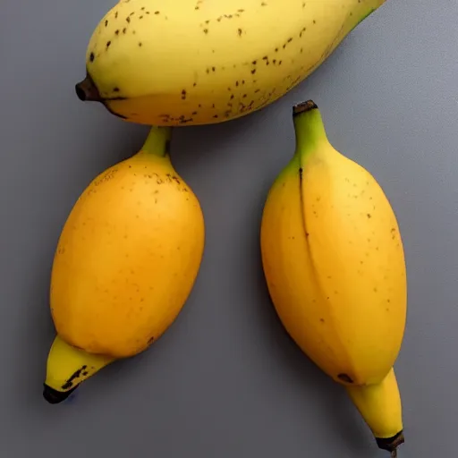 Prompt: side by side comparison of orange and banana