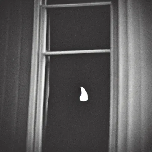 Prompt: people watching you through your window at night, creepy, horror, 35mm photograph, grainy