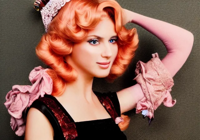 Image similar to a professional fashion model photo of Princess Peach.