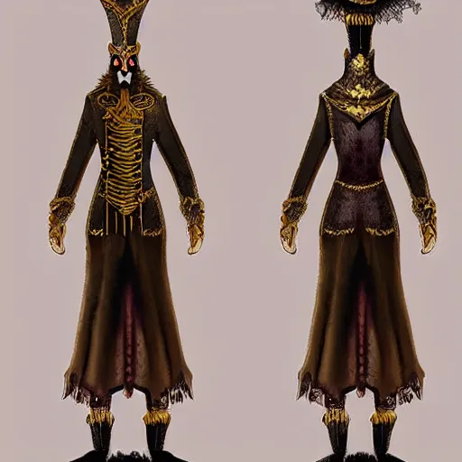 Prompt: dark character design inspired by venice carnival, concept art, smooth