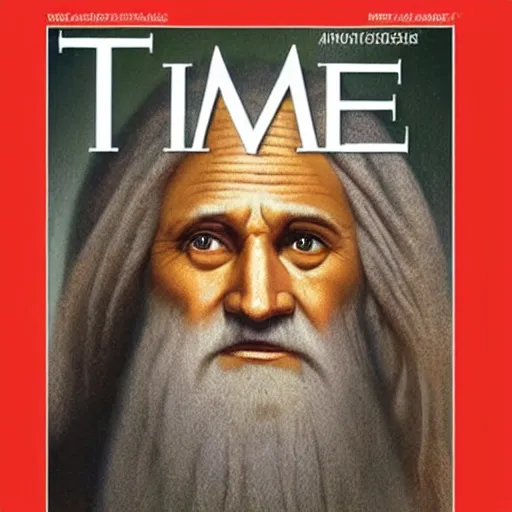 Image similar to Time Magazine cover of Moses from the Bible