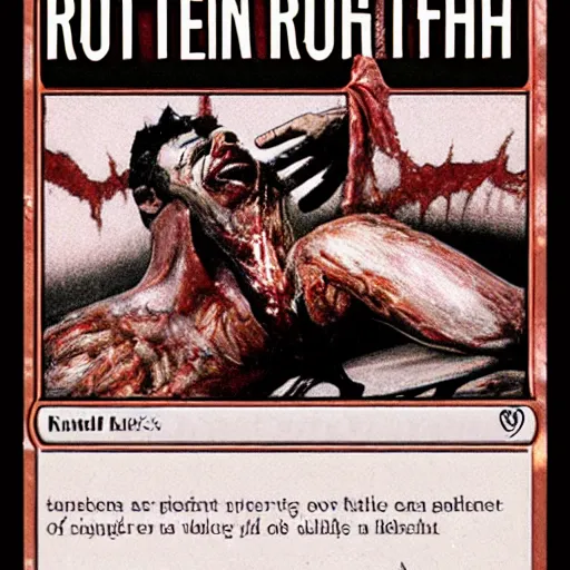 Prompt: rotten flesh