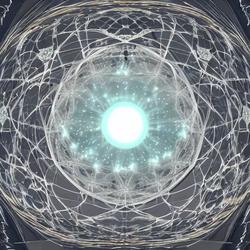 Image similar to ( ( ( psychonautist ) ) ) in a crystal sphere, digital art, award winning, volumetric lighting