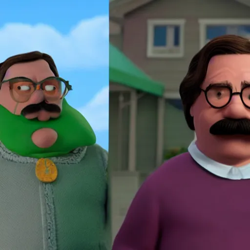 Image similar to jack black as ned flanders, realistic, unreal engine
