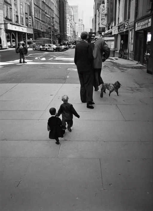 Image similar to street photography by vivian maier. professional photography.