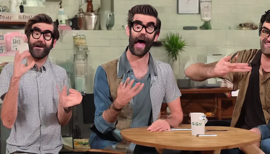 Image similar to rhett and link on good mythical morning