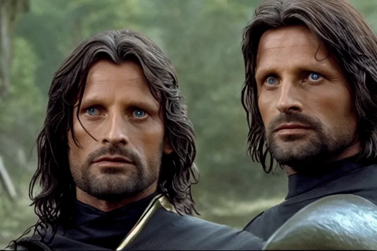 Prompt: Aragorn is the captain of the starship Enterprise in the new Star Trek movie