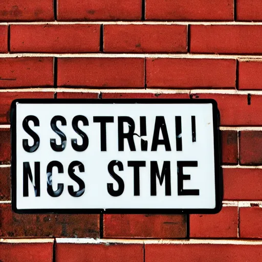 Image similar to Street sign with the words stable diffusion written on it, photograph