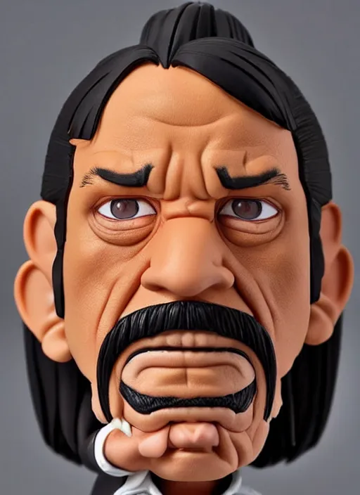 Image similar to danny trejo, an nendoroid of danny trejo figurine, realistic face, detailed product photo