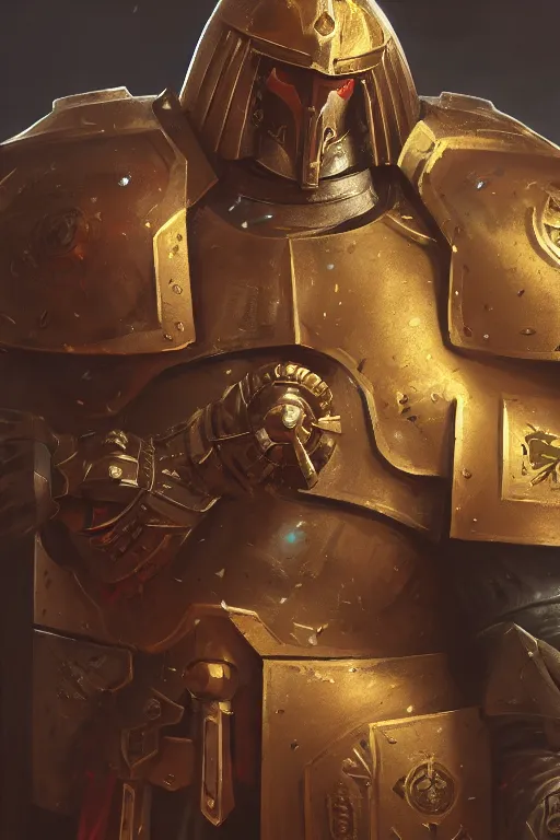 Image similar to armor portrait heros warhammer 4 0 k horus heresy fanart - the primarchs emperor by johannes helgeson animated with vfx concept artist & illustrator global illumination ray tracing hdr fanart arstation zbrush central hardmesh 8 k octane renderer comics stylized