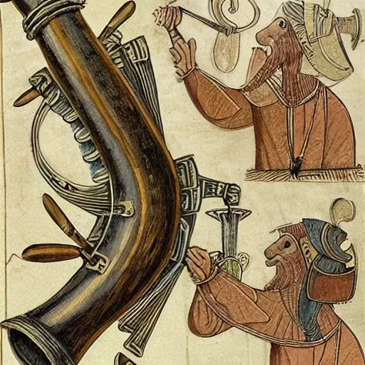 Prompt: an inllustration of a medieval blowing horn, winding horn, animal horn, higly detailed, mystic, artwork