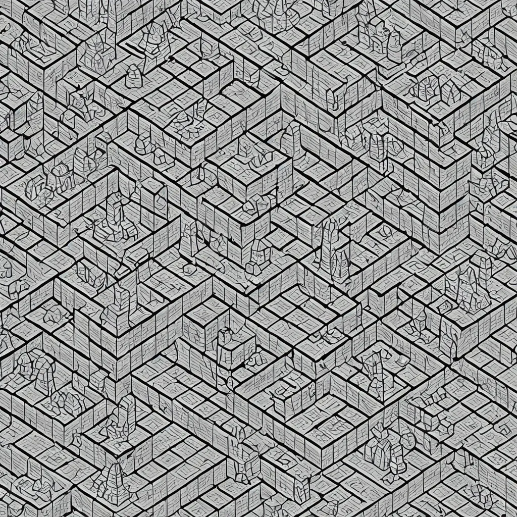 Image similar to isometric - wizard - tower - tile - lineart. png