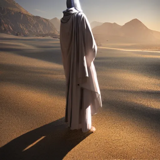 Image similar to A christian Jedi, detailed cinematic photography, rim light, sharp