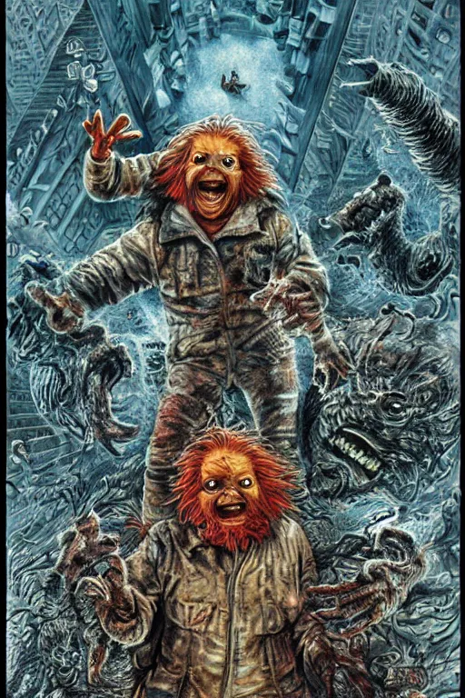 Image similar to a hyper detailed photorealistic painted movie poster for The Thing 2 1982 by John Totleben