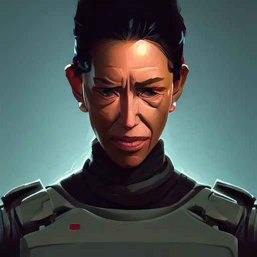 Image similar to face icon stylized minimalist terminator dark fate, loftis, cory behance hd by jesper ejsing, by rhads, makoto shinkai and lois van baarle, ilya kuvshinov, rossdraws global illumination