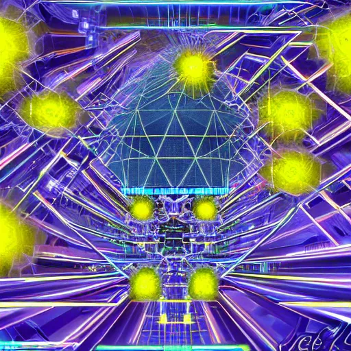 Prompt: a tetraformic gigihedron colony of technobites, surrealist hypertech art, gigapixel finish, interstaller radiation, synthcore