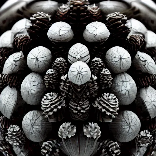 Prompt: the death star, in the shape of a pinecone, digital art, trending on art station, high quality, uhd 8 k, beautiful