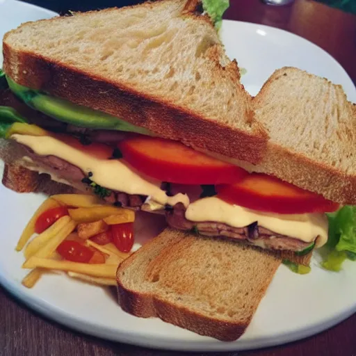 Image similar to image of a sandwich in disney style