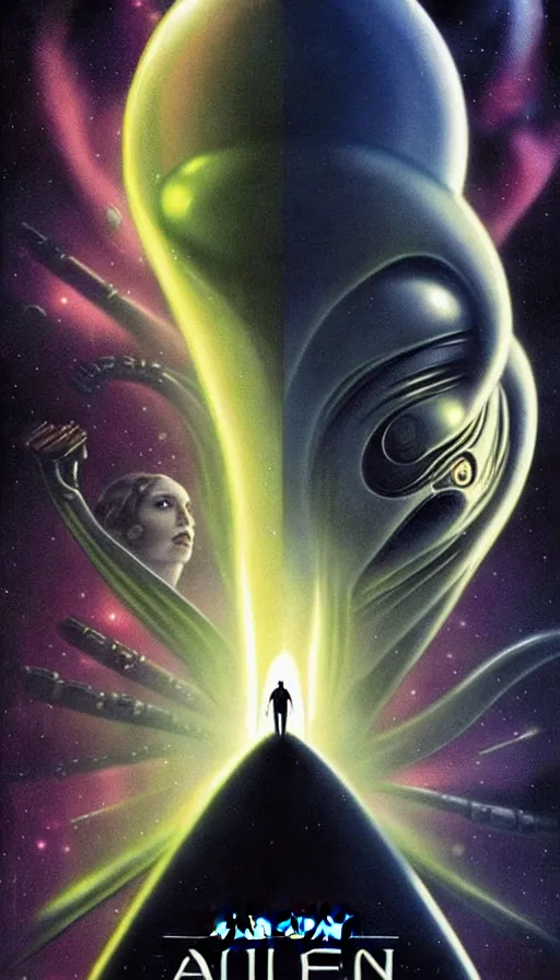 Image similar to exquisite alien poster art by lucasfilm, 8 k, denoised