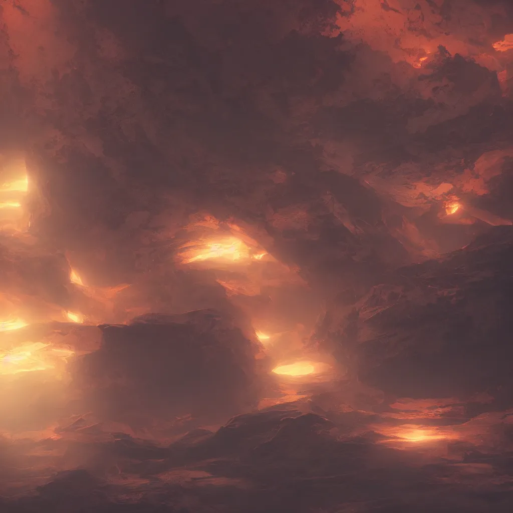 Image similar to atmosphere, concept art, digital art, octane render, xray melting colors