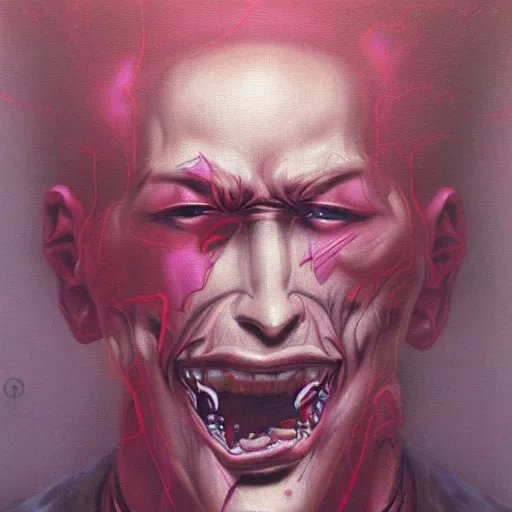 Image similar to portrait from jojo bizzare adventure painted by hirohiko araki and zdislav beksinski