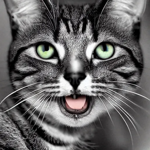 Image similar to a cat, optical illusion